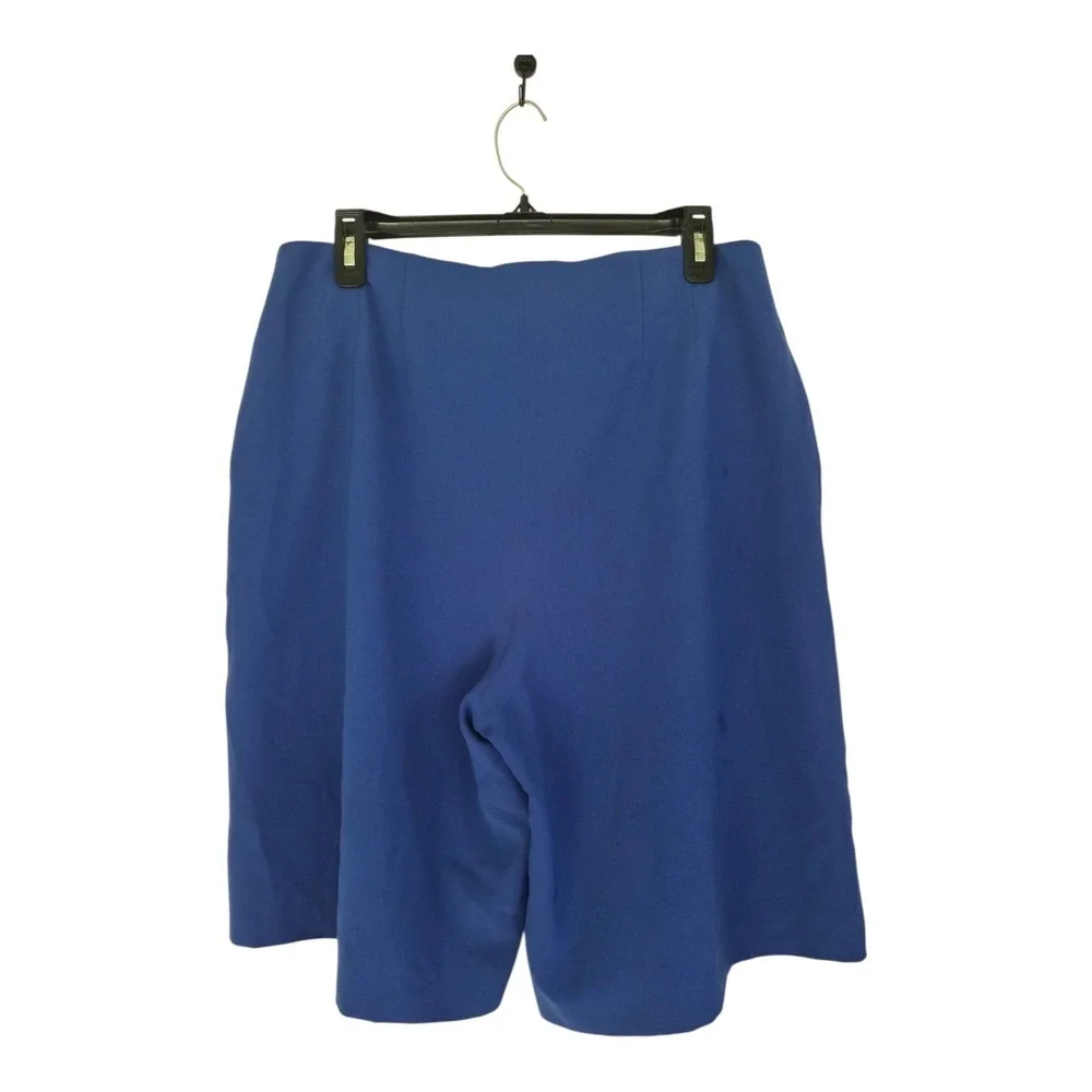 Misook Royal Blue Culotte Shorts Gaucho Wide Leg Pull On‎ Women Size M